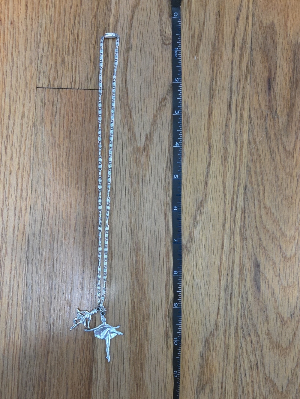 Silver Ballerina Pendant Necklace - Dancer Charm